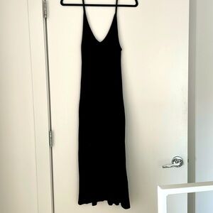 Reformation Black Midi Dress size Small